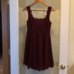 Never been worn maroon dress